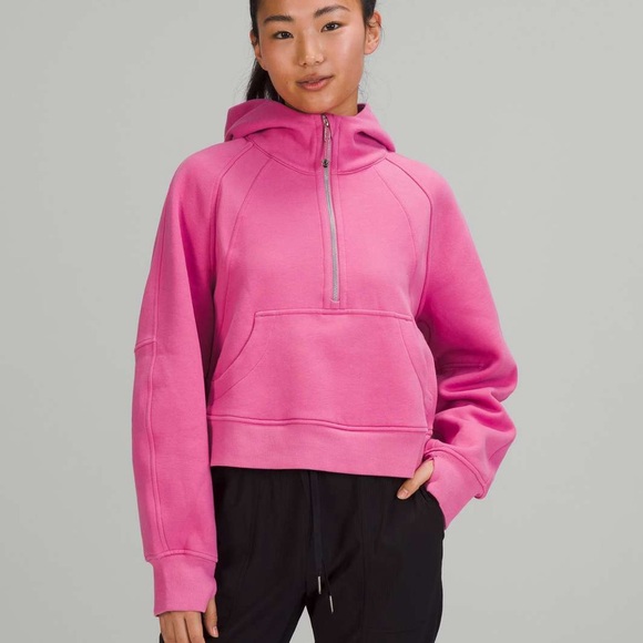 Lululemon Scuba Oversized Half-Zip Hoodie Pink Blossom - Picture 6 of 12